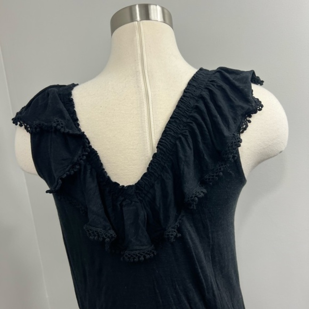 WHBM Black Ruffle Top - Picture 11 of 13